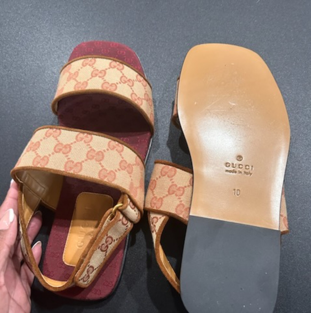 Size 10 Gucci Sandals....Worn Once...